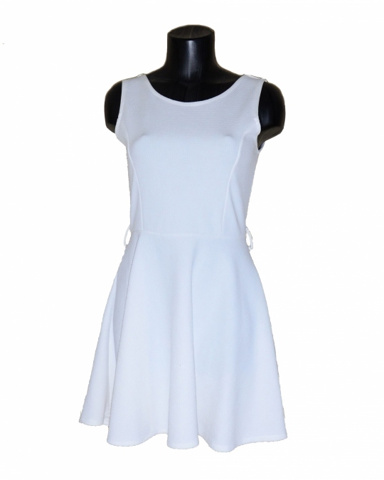 Biele volánikové šaty 8ks